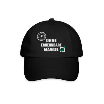 Oldies Gütesiegel geprüfte Qualität Geburtstag - Baseballkappe - Schwarz/Schwarz - Vorne