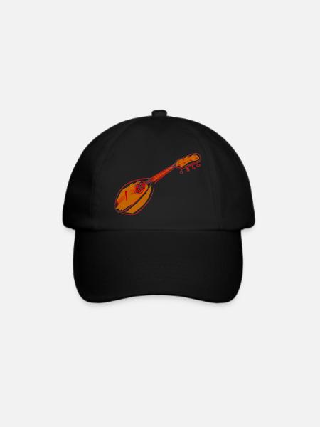 mandoline - Baseballkappe - Schwarz/Schwarz