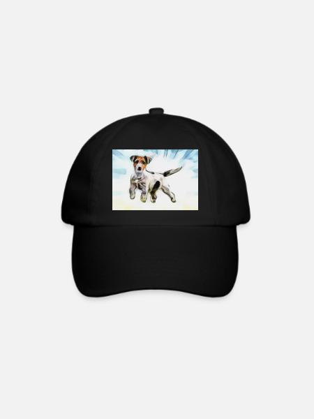 Hund, Dog, Terrier - Baseballkappe - Schwarz/Schwarz