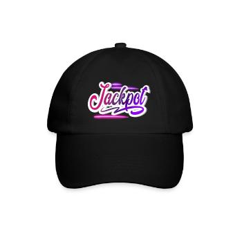 Jackpot - Baseballkappe - Schwarz/Schwarz - Vorne