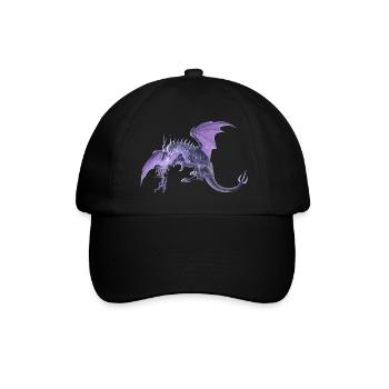 lightning dragon - Baseballkappe - Schwarz/Schwarz - Vorne
