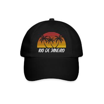 Rio de Janeiro - Baseballkappe - Schwarz/Schwarz - Vorne