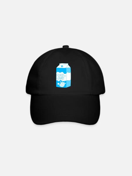 Milchpackung - Baseballkappe - Schwarz/Schwarz