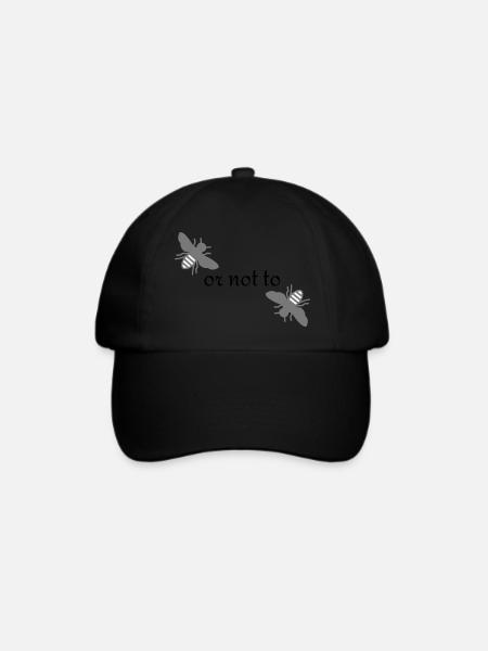 Bee or not to Bee - Baseballkappe - Schwarz/Schwarz