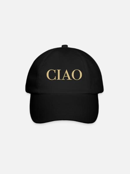 CIAO Gold - Baseballkappe - Schwarz/Schwarz
