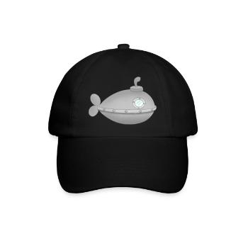 Uboot U-Boot Unterwasserwelt - Baseballkappe - Schwarz/Schwarz - Vorne