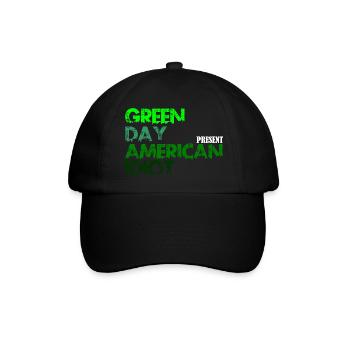 American Idiot - Baseballkappe - Schwarz/Schwarz - Vorne