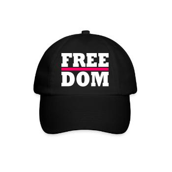 Freedom - Baseballkappe - Schwarz/Schwarz - Vorne