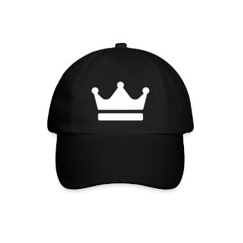 Krone - Baseballkappe - Schwarz/Schwarz - Vorne