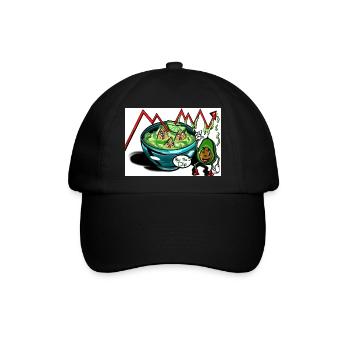Buy the Dip - Baseballkappe - Schwarz/Schwarz - Vorne