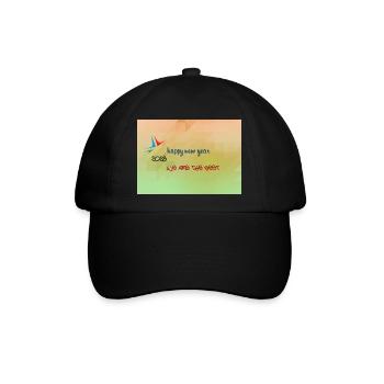 Arthin new year - Baseballkappe - Schwarz/Schwarz - Vorne