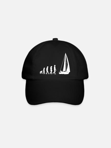 Segelboot Evolution - Baseballkappe - Schwarz/Schwarz