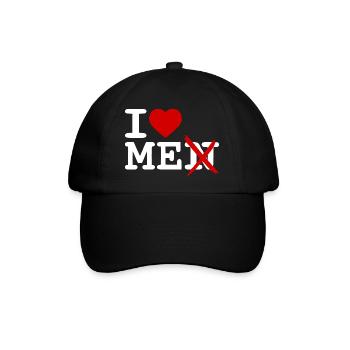 I love me - Baseballkappe - Schwarz/Schwarz - Vorne