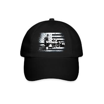 Zugführer - Baseballkappe - Schwarz/Schwarz - Vorne