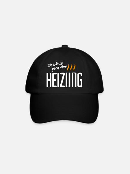 Ich waer so gern eine Heizung - Baseballkappe - Schwarz/Schwarz