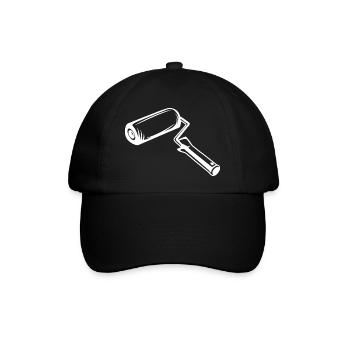 Farbroller Zeichnung - Baseballkappe - Schwarz/Schwarz - Vorne