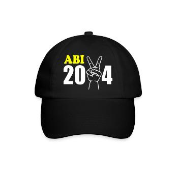 Abi 2024 - Baseballkappe - Schwarz/Schwarz - Vorne
