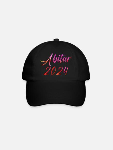 Abitur 2024 - Baseballkappe - Schwarz/Schwarz