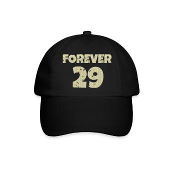 forever 29 - Baseballkappe - Schwarz/Schwarz - Vorne