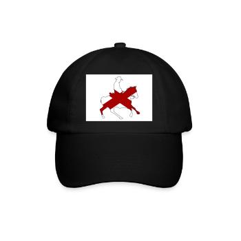Alabama Staatsflagge Cowboy - Baseballkappe - Schwarz/Schwarz - Vorne