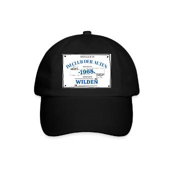 Geboren im besten Jahrgang 1968 - Baseballkappe - Schwarz/Schwarz - Vorne