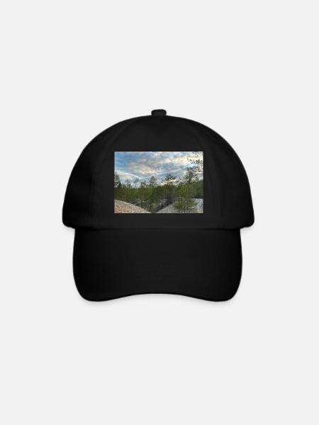 Blauer Himmel - Baseballkappe - Schwarz/Schwarz