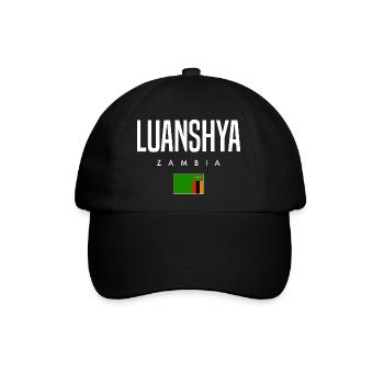 Luanshya Sambia - Baseballkappe - Schwarz/Schwarz - Vorne