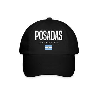 Posadas Argentinien Argentinier - Baseballkappe - Schwarz/Schwarz - Vorne