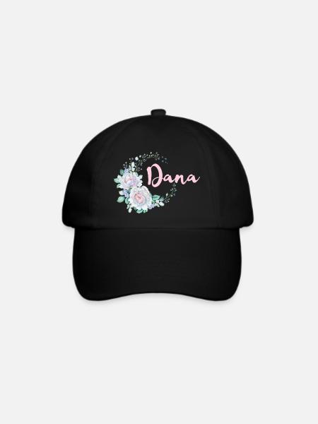Für Dana - Baseballkappe - Schwarz/Schwarz