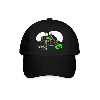 Stay Spooky - Baseballkappe - Schwarz/Schwarz - Vorne