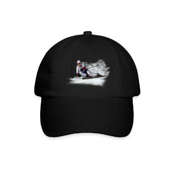 Abfahrt - Baseballkappe - Schwarz/Schwarz - Vorne
