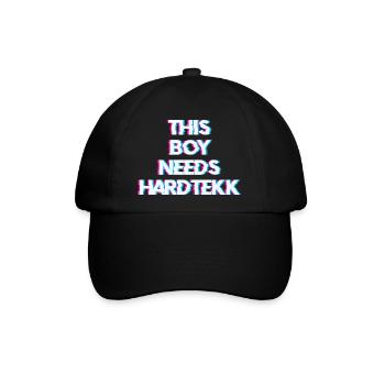 Hardtekk Tekk - Baseballkappe - Schwarz/Schwarz - Vorne