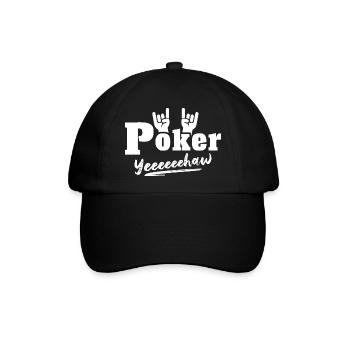 Poker Pokern - Baseballkappe - Schwarz/Schwarz - Vorne