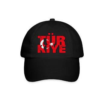 Türkiye - Baseballkappe - Schwarz/Schwarz - Vorne
