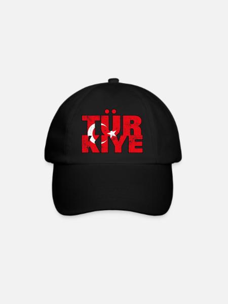 Türkiye - Baseballkappe - Schwarz/Schwarz