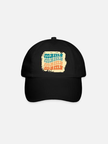 mama mama mama mama - Baseballkappe - Schwarz/Schwarz