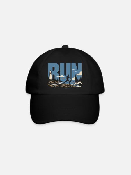 Trailrunning - Baseballkappe - Schwarz/Schwarz
