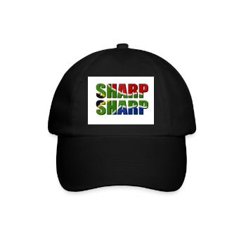 Scharf scharf - Baseballkappe - Schwarz/Schwarz - Vorne