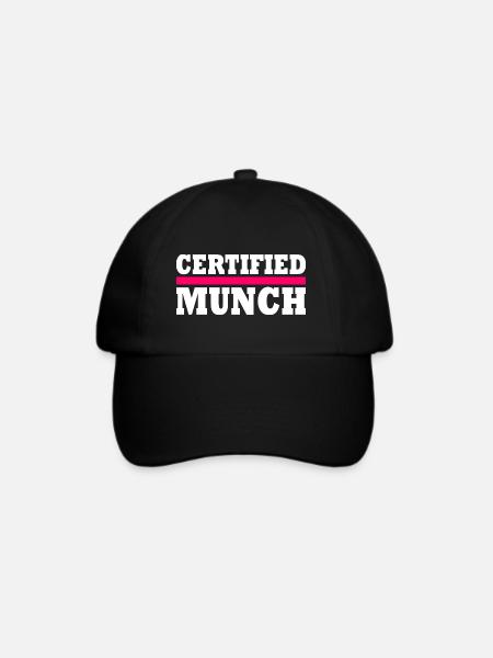 Certified munch - Baseballkappe - Schwarz/Schwarz