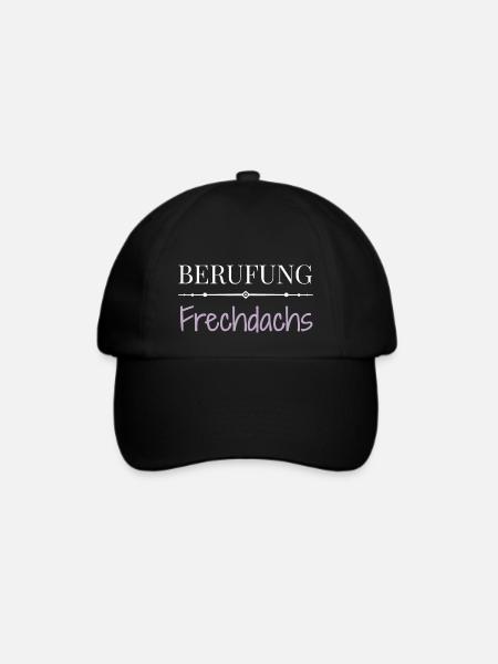 Berufung Frechdachs - Lustige Sprüche - Baseballkappe - Schwarz/Schwarz