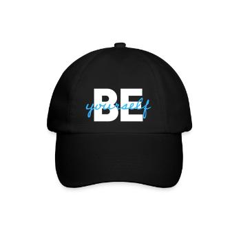 be yourself - Baseballkappe - Schwarz/Schwarz - Vorne