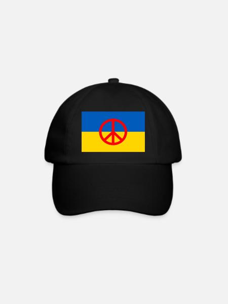 Ukraine - Baseballkappe - Schwarz/Schwarz
