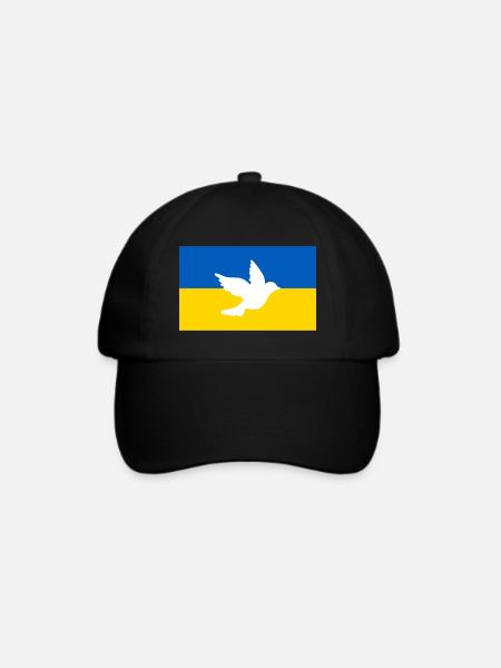 Ukraine - Baseballkappe - Schwarz/Schwarz