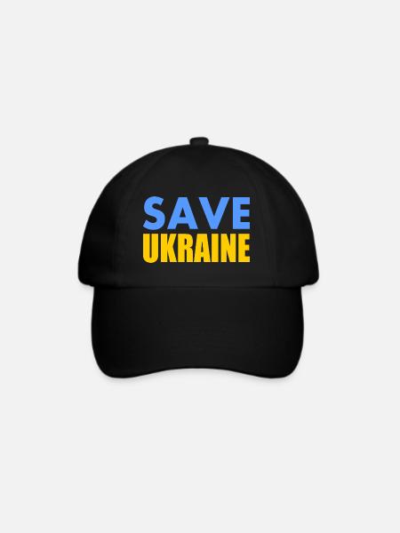 Save ukraine - Baseballkappe - Schwarz/Schwarz