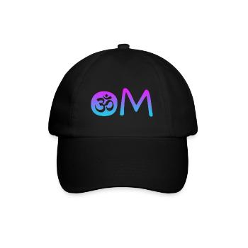 Om - Baseballkappe - Schwarz/Schwarz - Vorne
