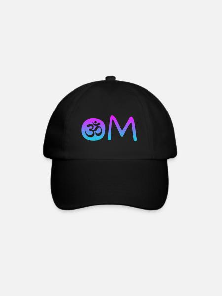 Om - Baseballkappe - Schwarz/Schwarz