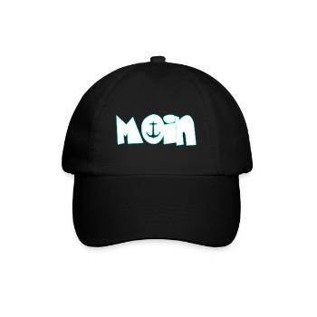 Moin - Baseballkappe - Schwarz/Schwarz - Vorne