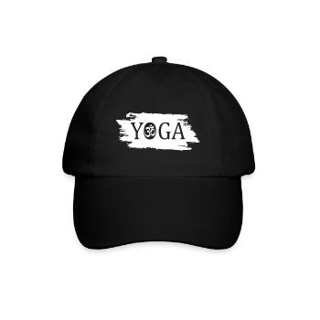 Yoga Om - Baseballkappe - Schwarz/Schwarz - Vorne