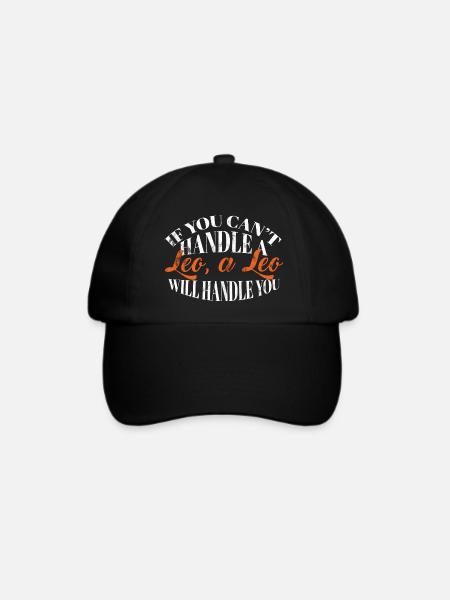 Sternzeichen Löwe / Zodiac Leo - Baseballkappe - Schwarz/Schwarz