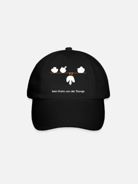 kein Huhn von der Stange - Baseballkappe - Schwarz/Schwarz